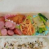 ある日のお弁当☆白菜と小松菜のツナ和え